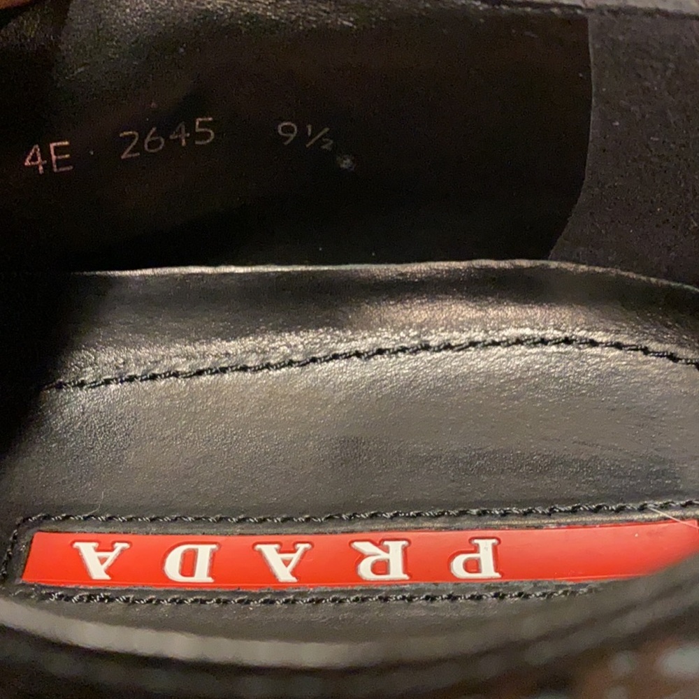 Men’s Prada Black Wingtip Platform Size 9 EU - Picture 10 of 11